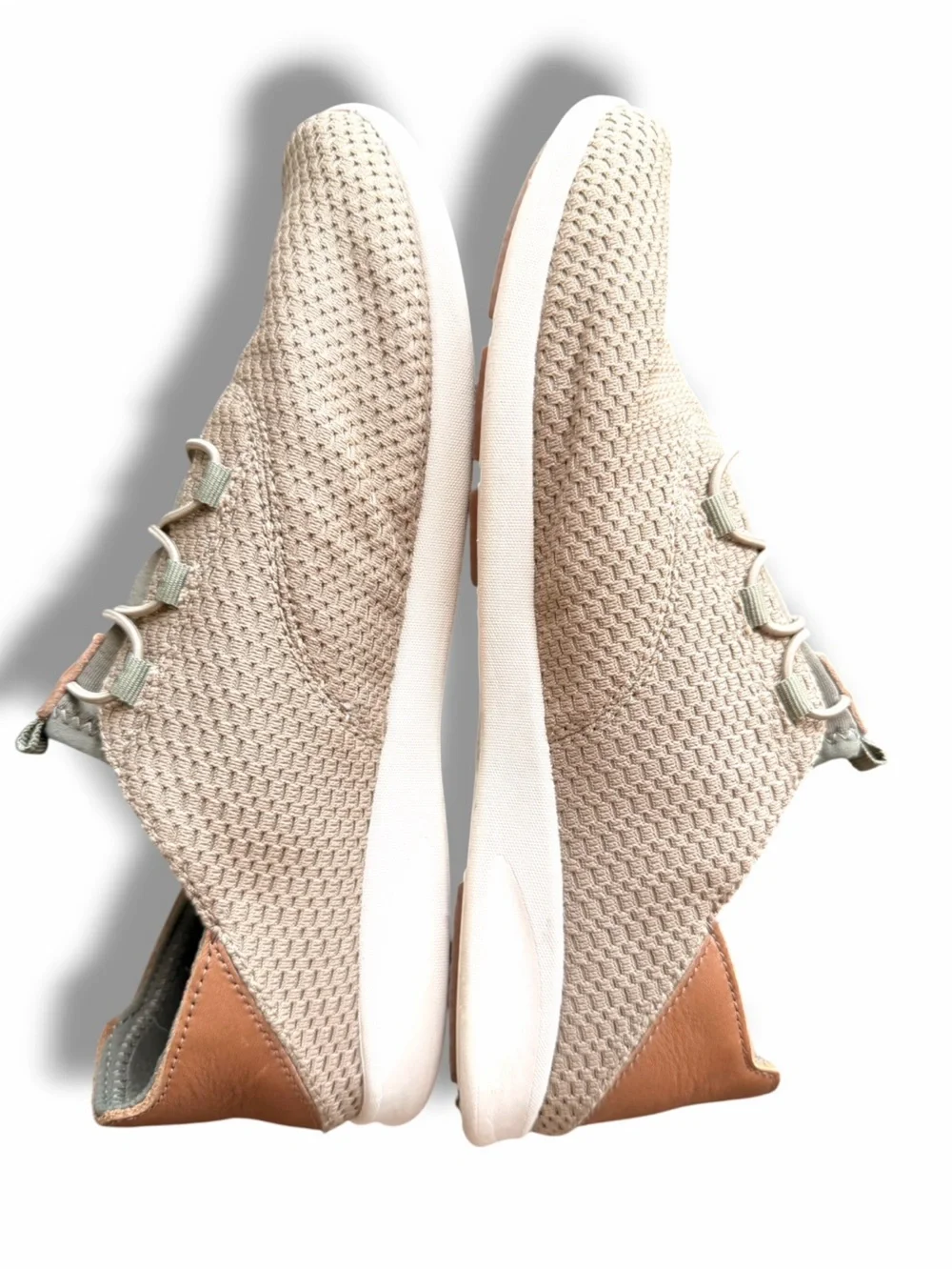OluKai Alapali Brown Knit Shoes Comfort Sneakers Pull On Comfy Lightweight Sz 9